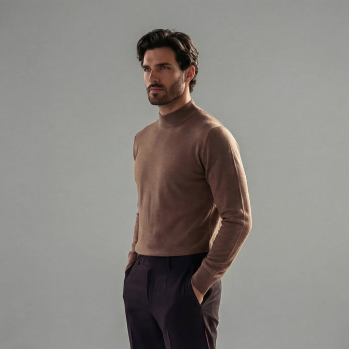 Mercer | Elegant Roll Neck Jumper for Men