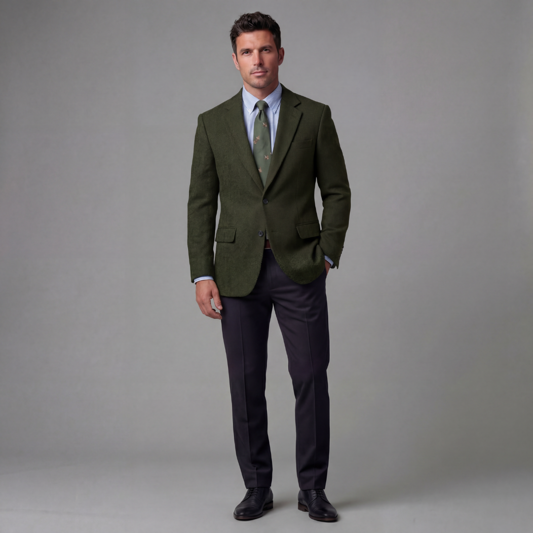 Leo | Vintage Check Blazer with Classic Tailoring for Men