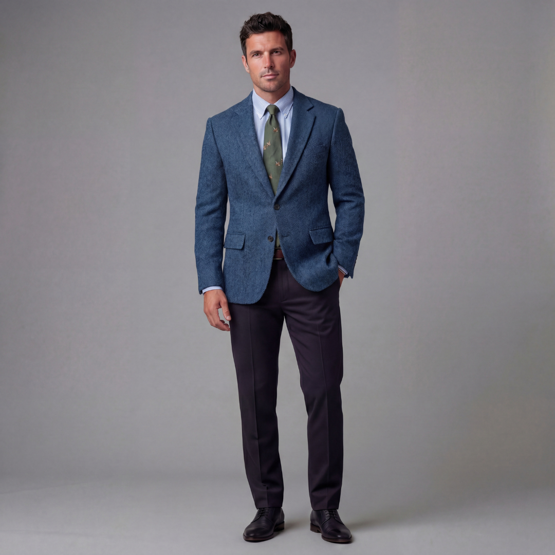 Leo | Vintage Check Blazer with Classic Tailoring for Men