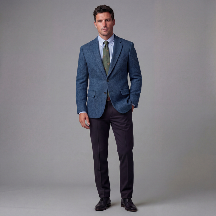 Leo | Vintage Check Blazer with Classic Tailoring for Men