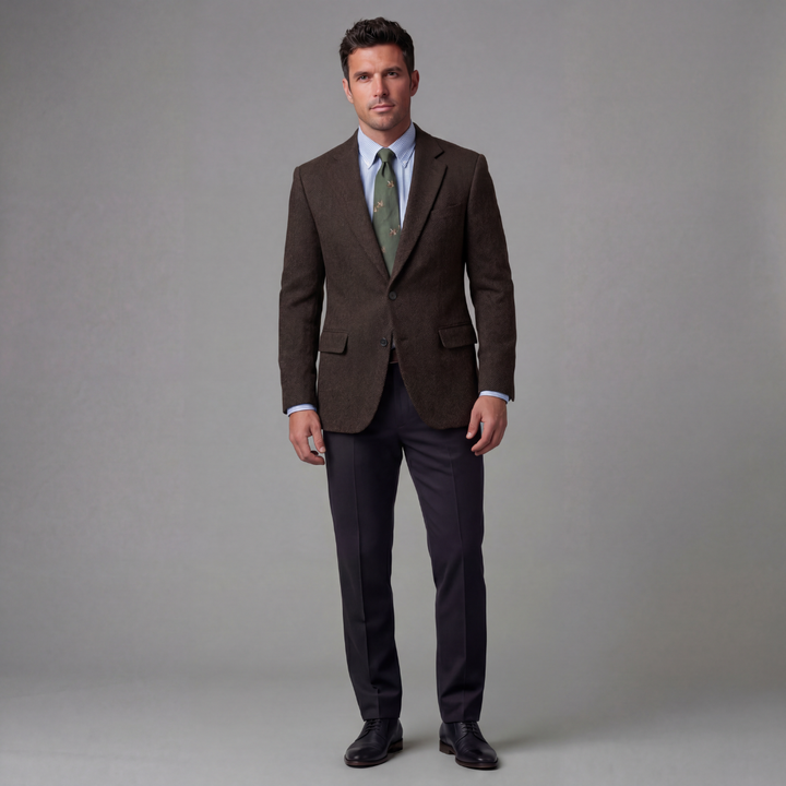 Leo | Vintage Check Blazer with Classic Tailoring for Men