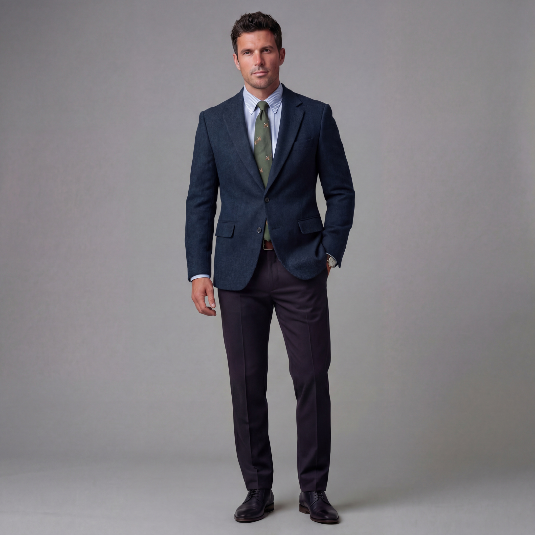 Leo | Vintage Check Blazer with Classic Tailoring for Men