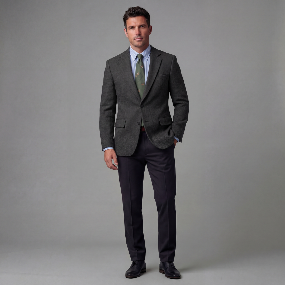 Leo | Vintage Check Blazer with Classic Tailoring for Men