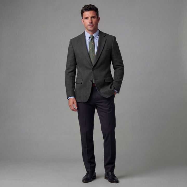 Leo | Vintage Check Blazer with Classic Tailoring for Men