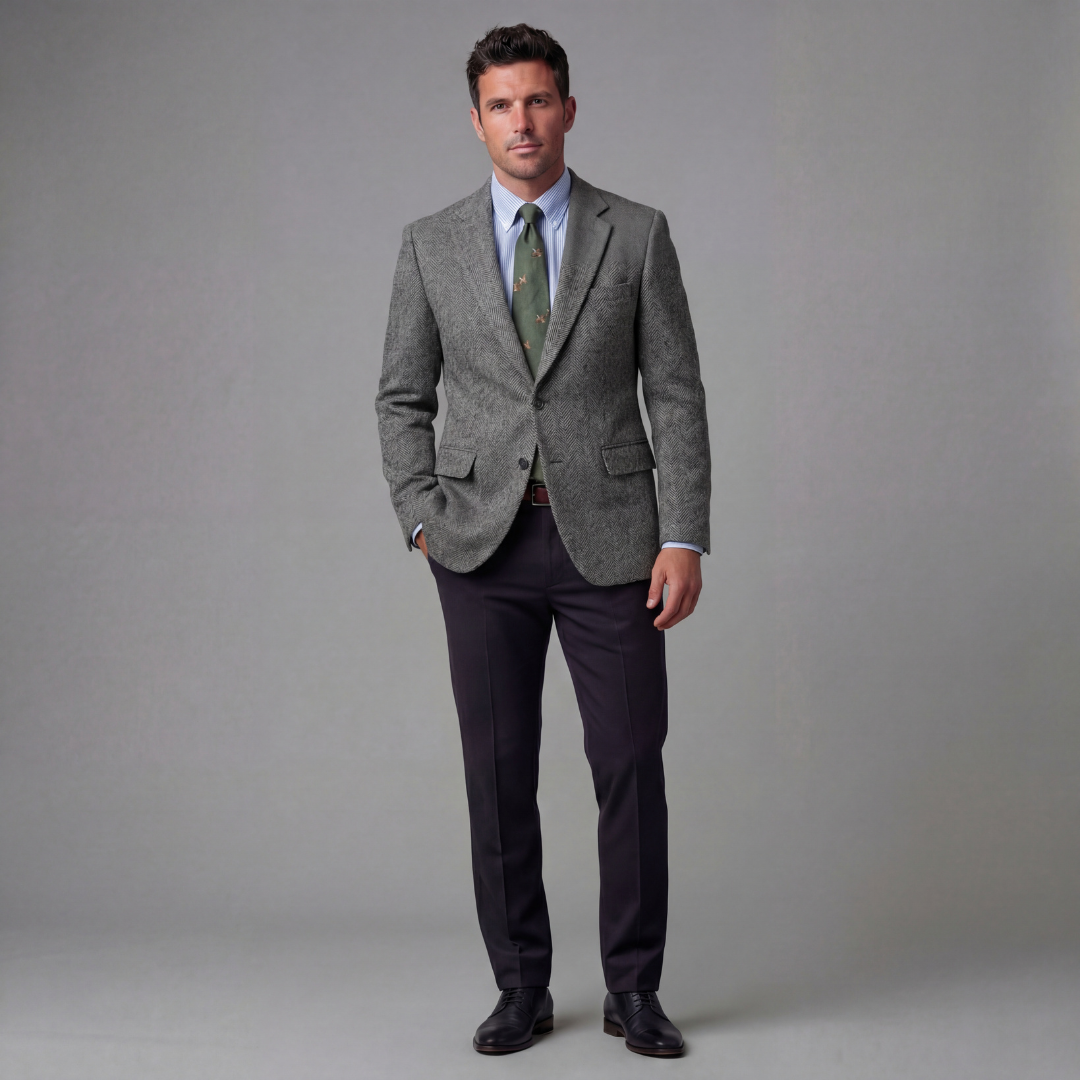 Leo | Vintage Check Blazer with Classic Tailoring for Men