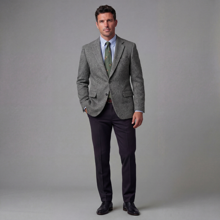 Leo | Vintage Check Blazer with Classic Tailoring for Men