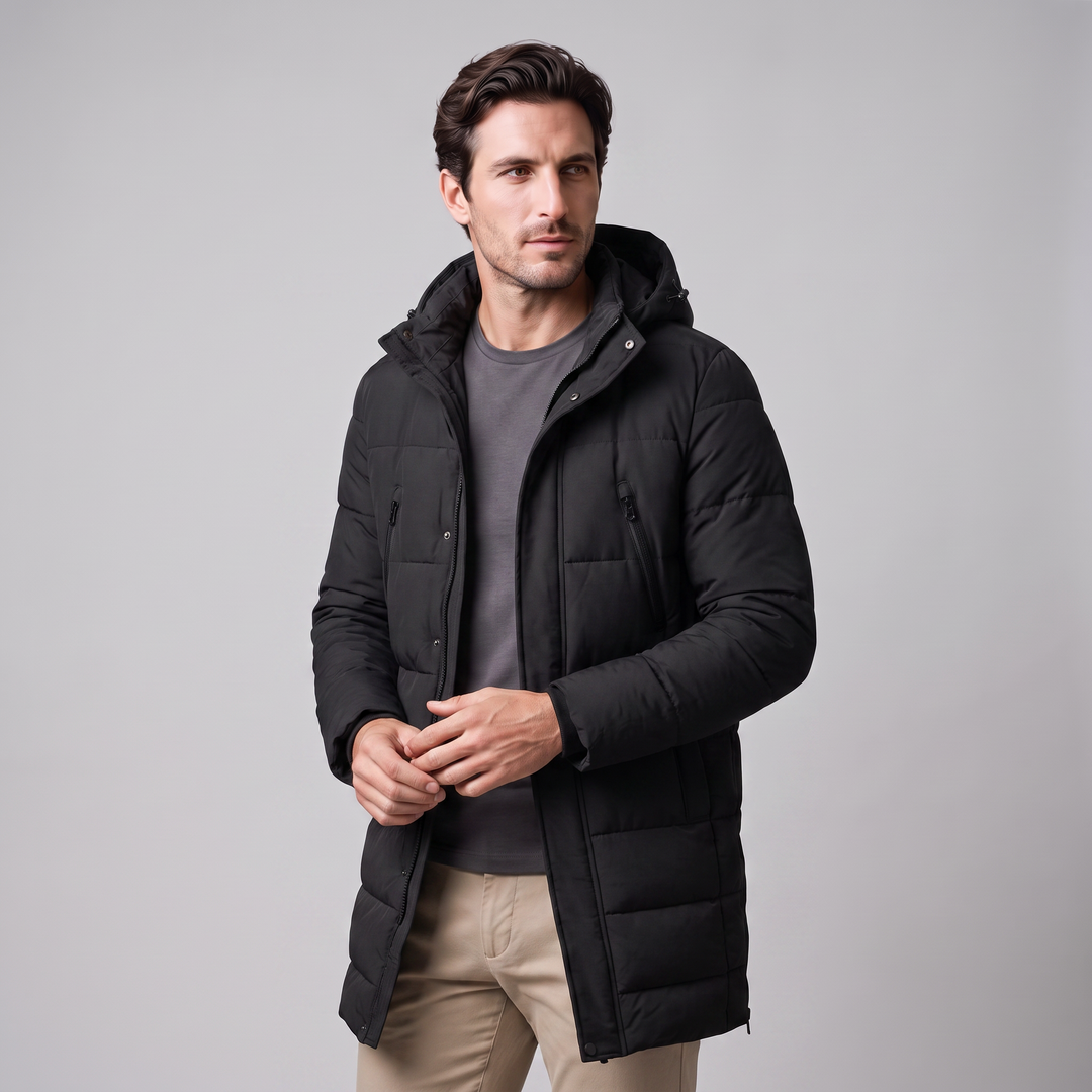 Elias | Warm Quilted Padded Parka Jacket