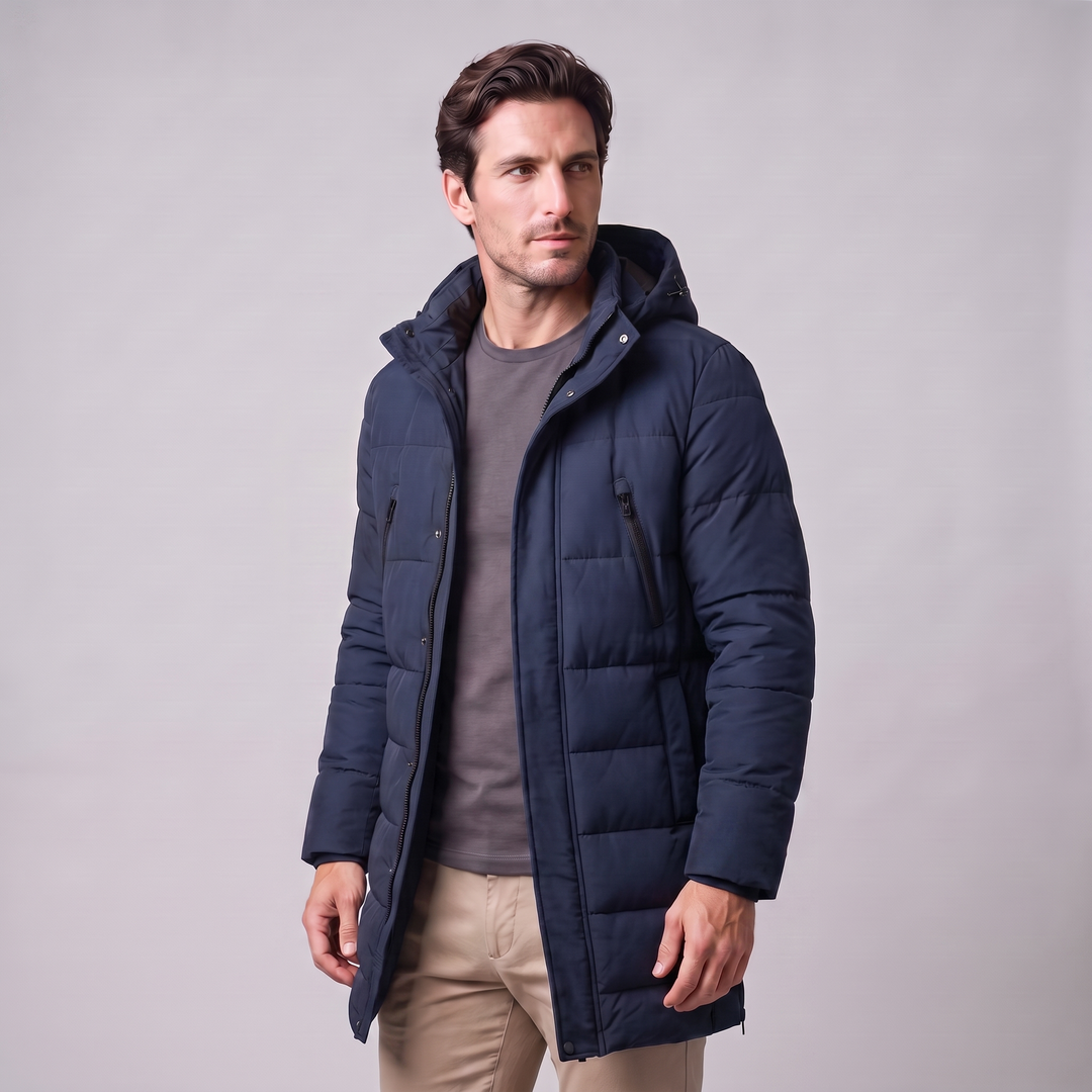 Elias | Warm Quilted Padded Parka Jacket