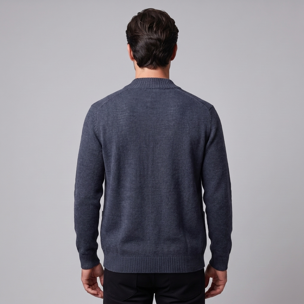 Theo | Refined Wool Button-Front Cardigan