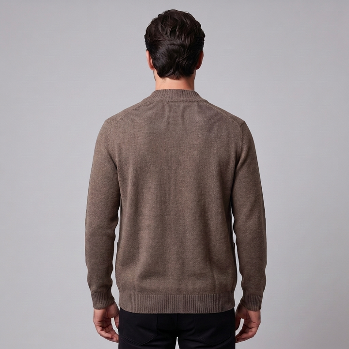Theo | Refined Wool Button-Front Cardigan