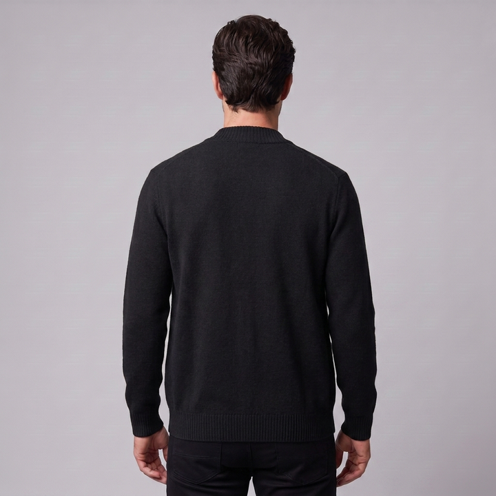 Theo | Refined Wool Button-Front Cardigan