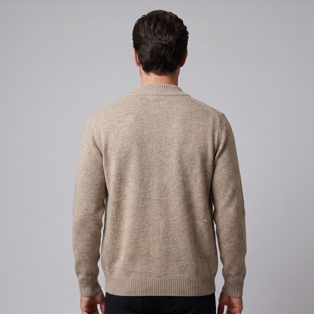 Theo | Refined Wool Button-Front Cardigan