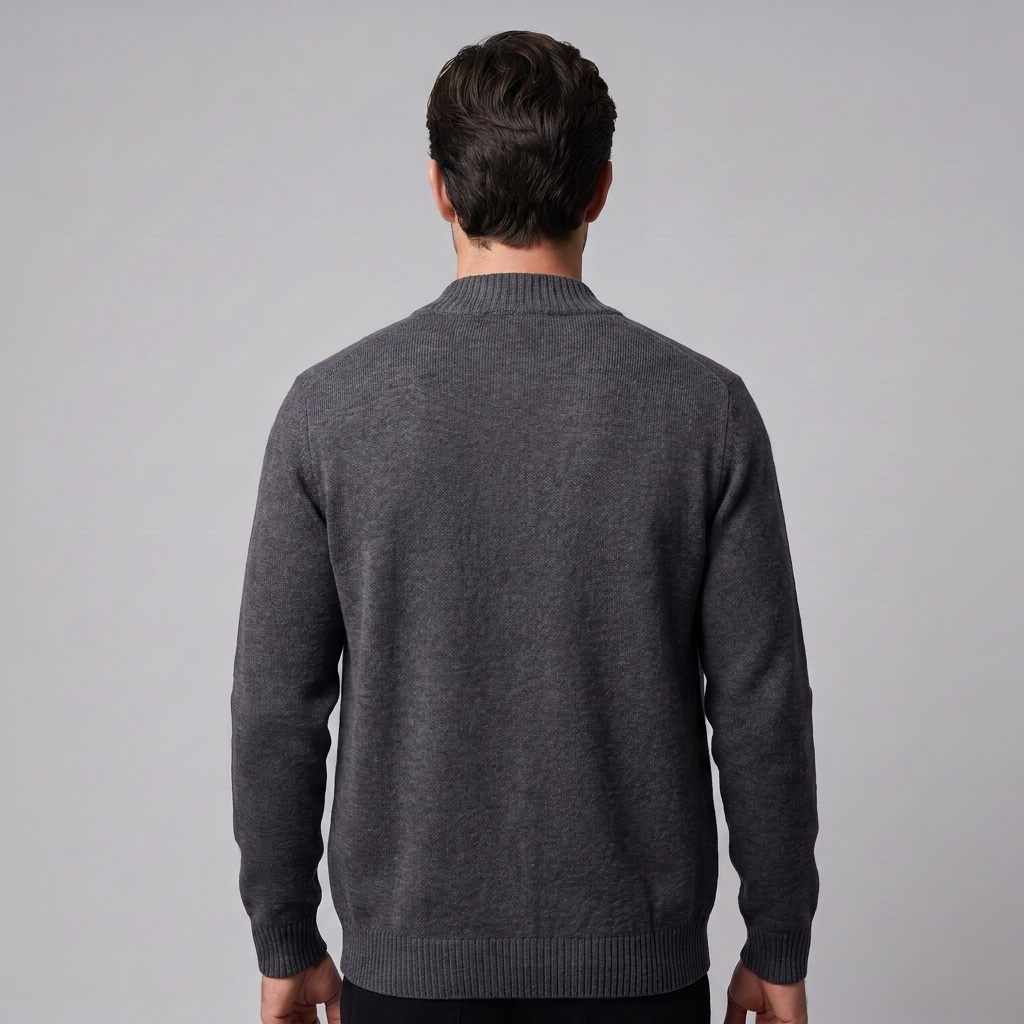Theo | Refined Wool Button-Front Cardigan