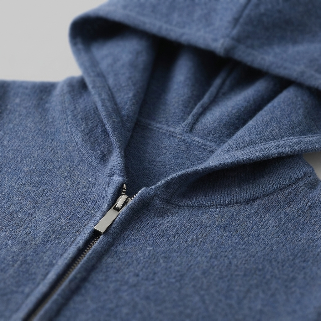 Benedict | Warm Wool Full-Zip Hooded Cardigan
