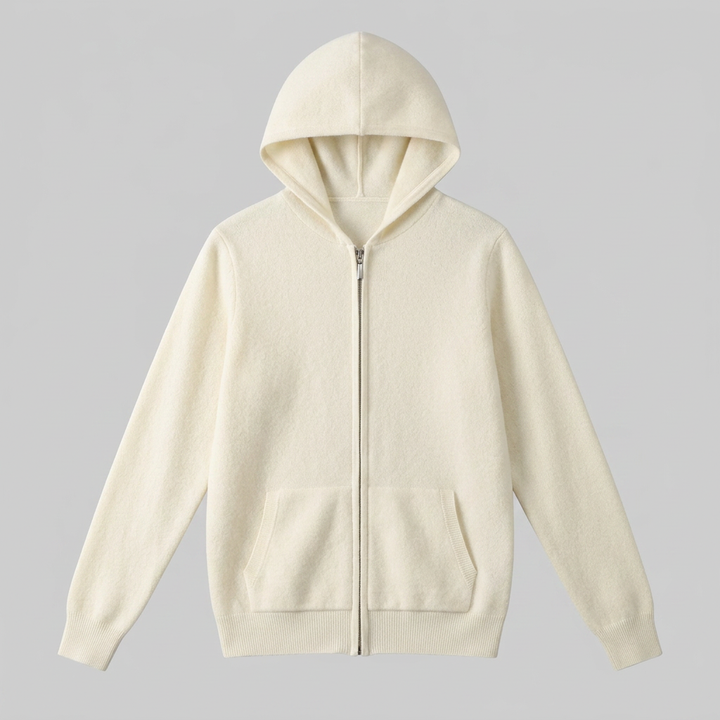 Benedict | Warm Wool Full-Zip Hooded Cardigan