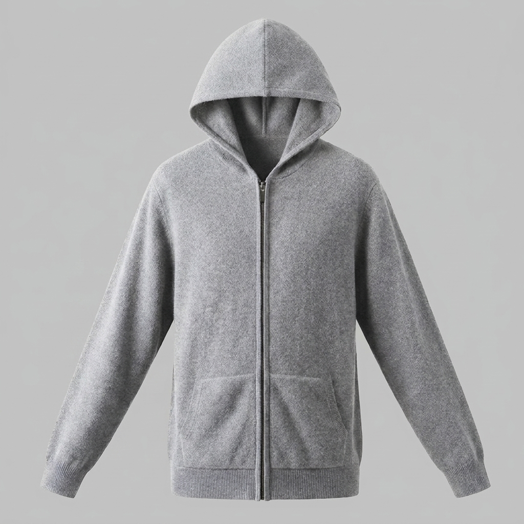Benedict | Warm Wool Full-Zip Hooded Cardigan