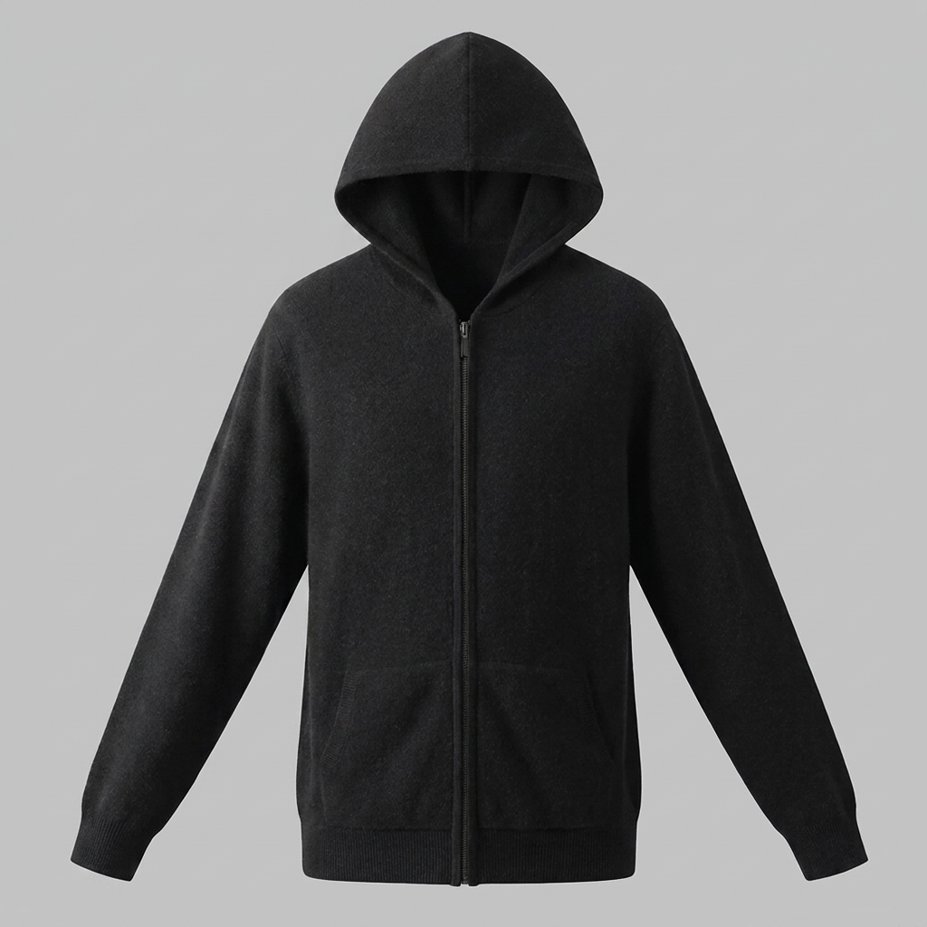 Benedict | Warm Wool Full-Zip Hooded Cardigan