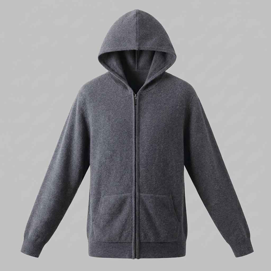 Benedict | Warm Wool Full-Zip Hooded Cardigan