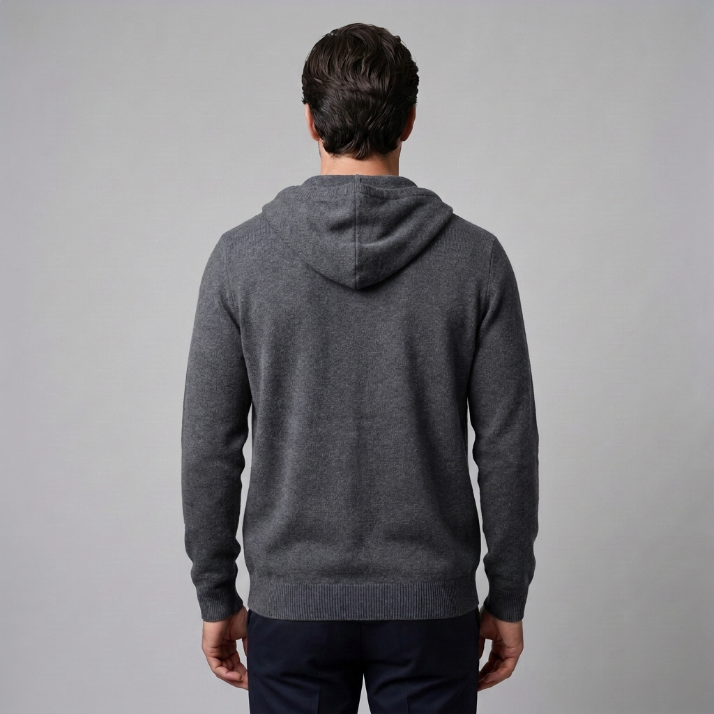 Benedict | Warm Wool Full-Zip Hooded Cardigan