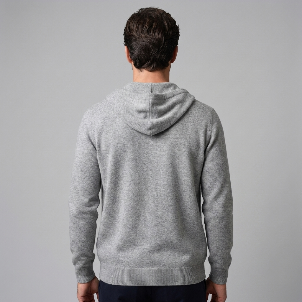 Benedict | Warm Wool Full-Zip Hooded Cardigan