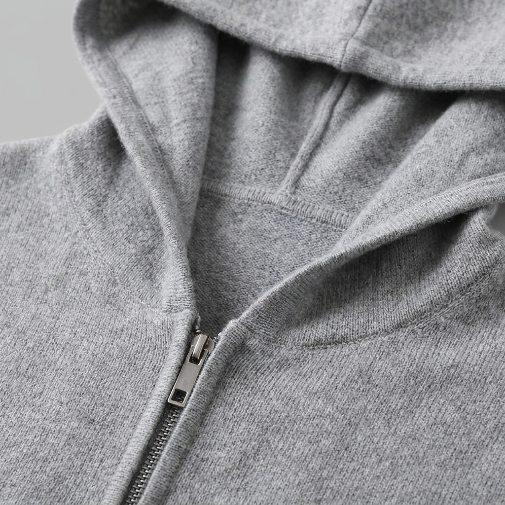 Benedict | Warm Wool Full-Zip Hooded Cardigan
