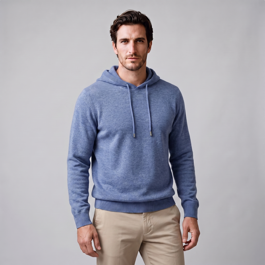 Arlo | Warm Wool Knit Hoodie for Men