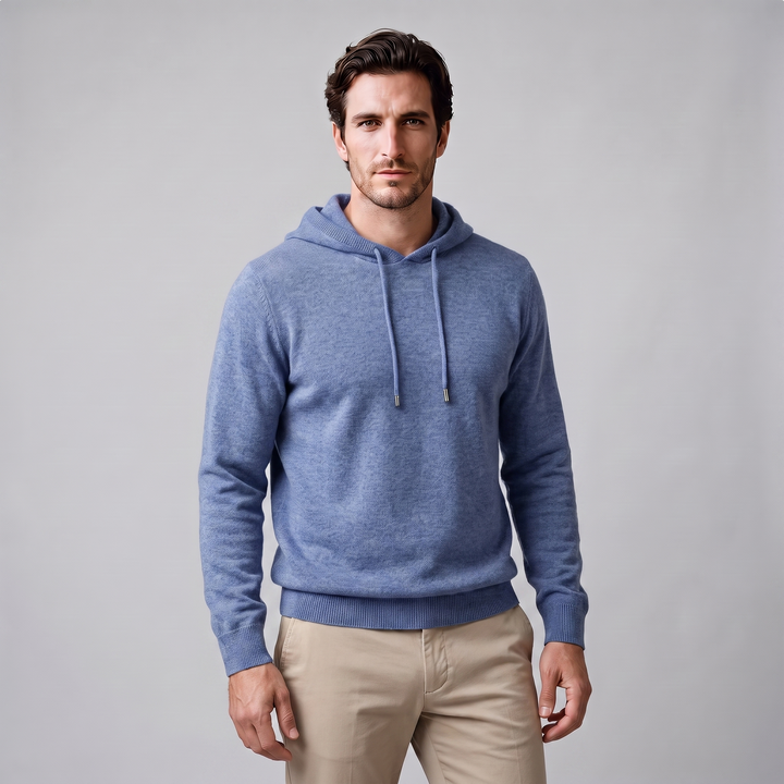Arlo | Warm Wool Knit Hoodie for Men