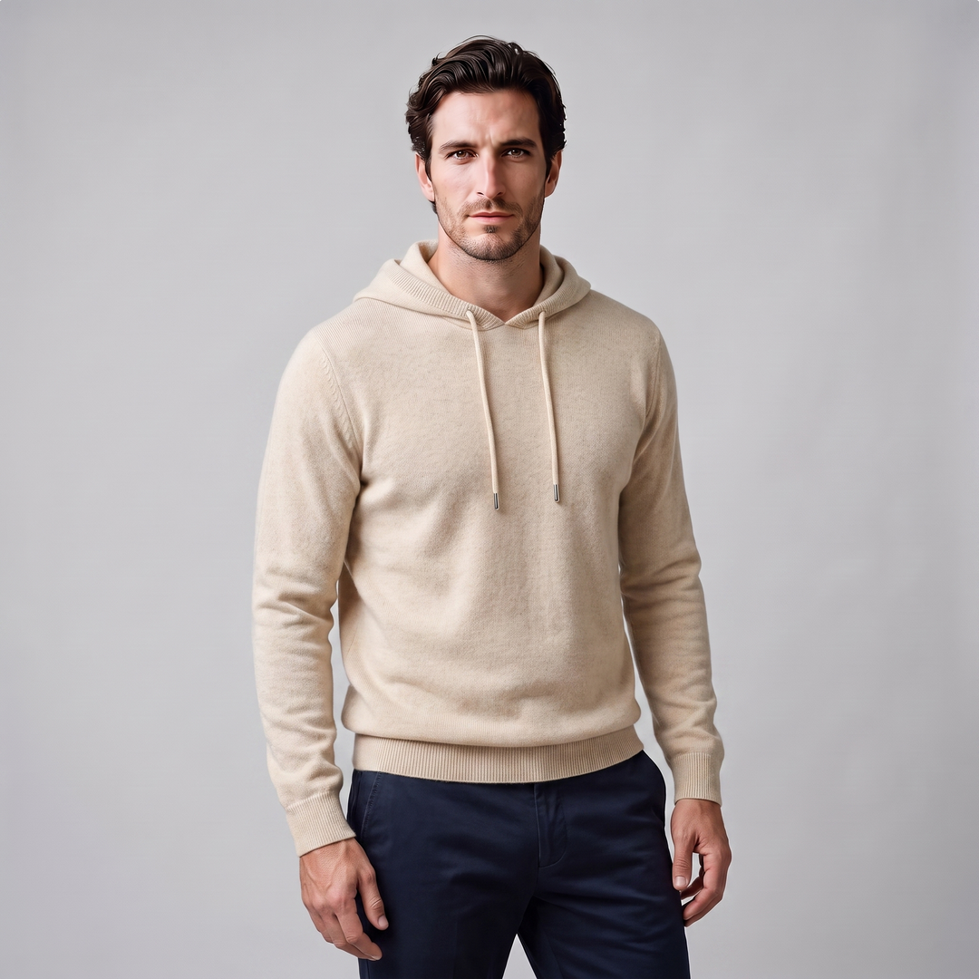 Arlo | Warm Wool Knit Hoodie for Men