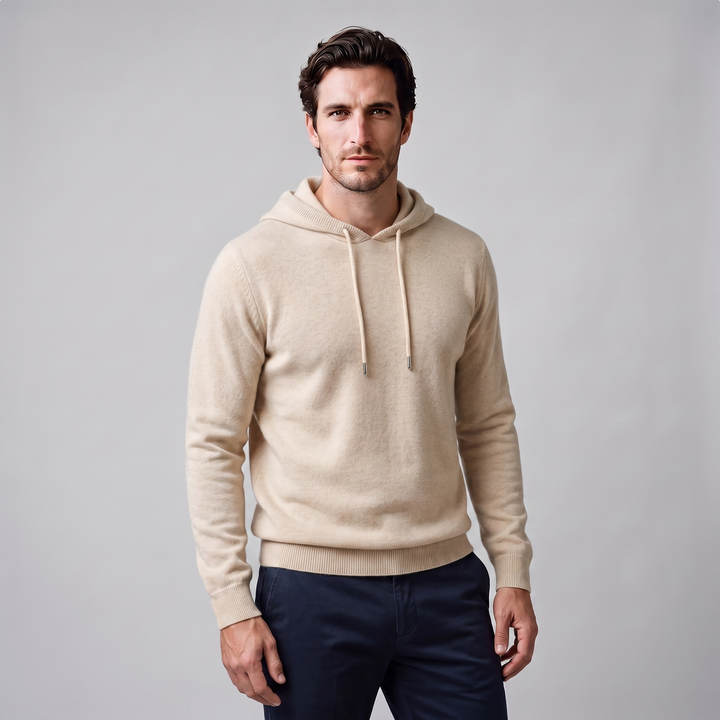 Arlo | Warm Wool Knit Hoodie for Men