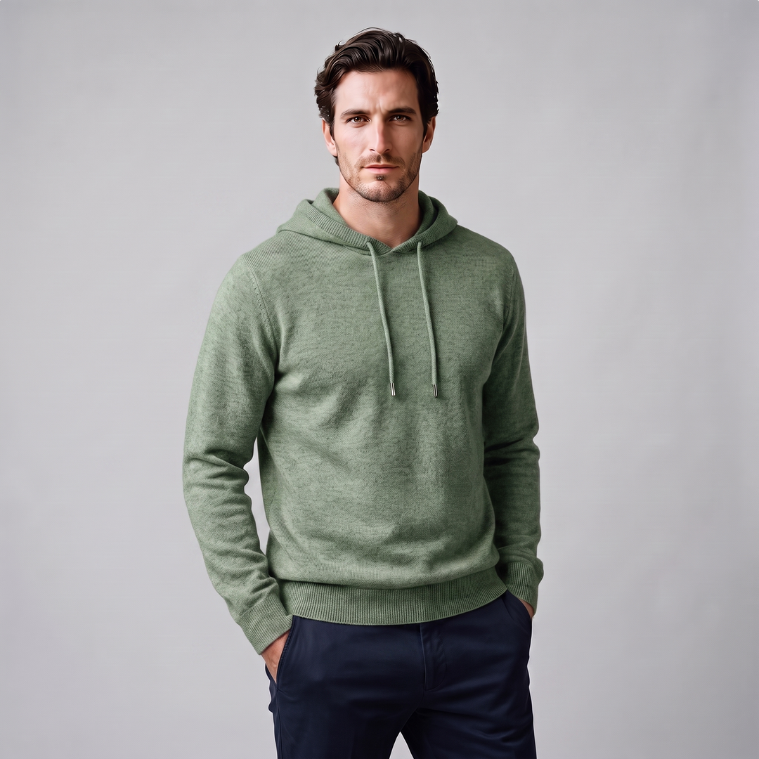 Arlo | Warm Wool Knit Hoodie for Men