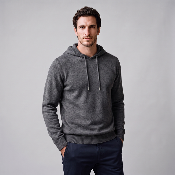 Arlo | Warm Wool Knit Hoodie for Men