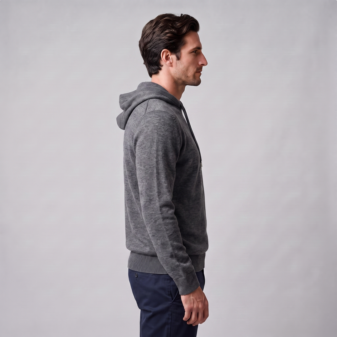 Arlo | Warm Wool Knit Hoodie for Men