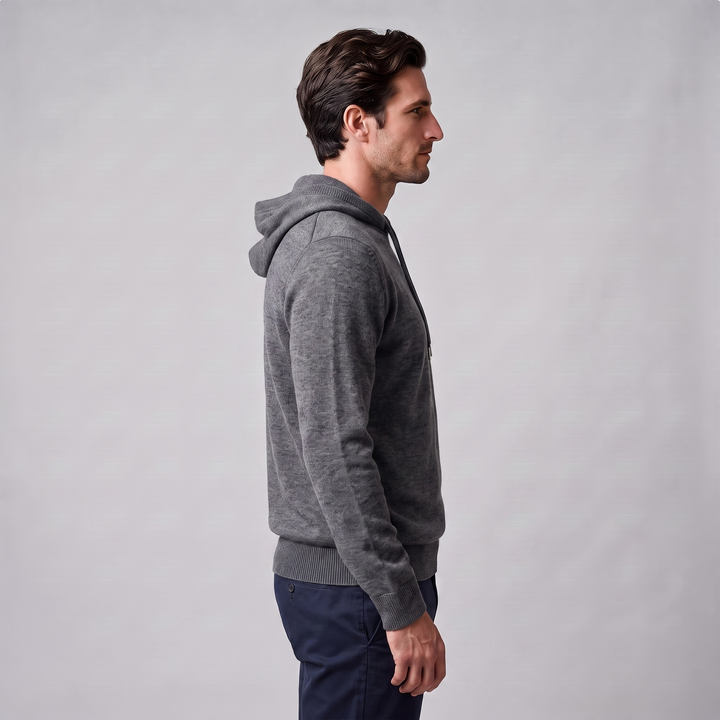 Arlo | Warm Wool Knit Hoodie for Men