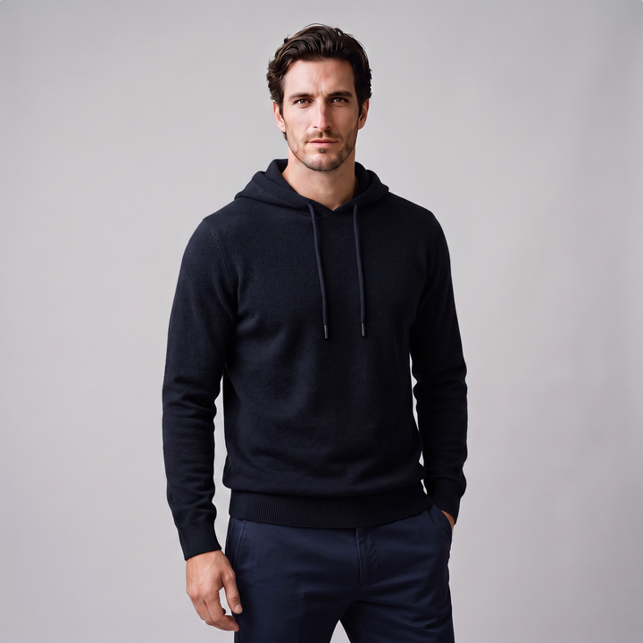 Arlo | Warm Wool Knit Hoodie for Men