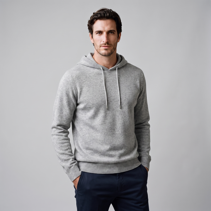 Arlo | Warm Wool Knit Hoodie for Men