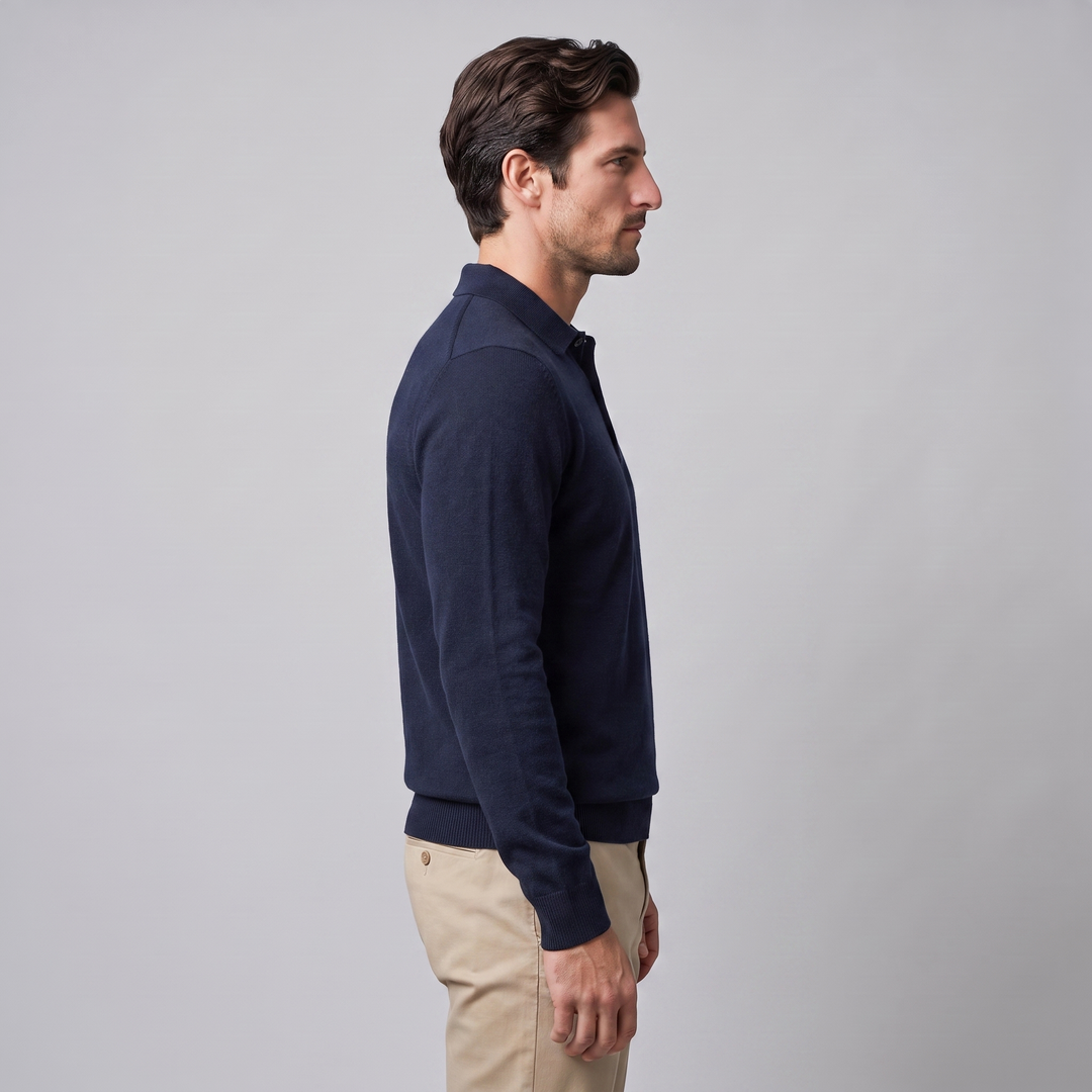 Callan | Refined Wool Polo Sweater