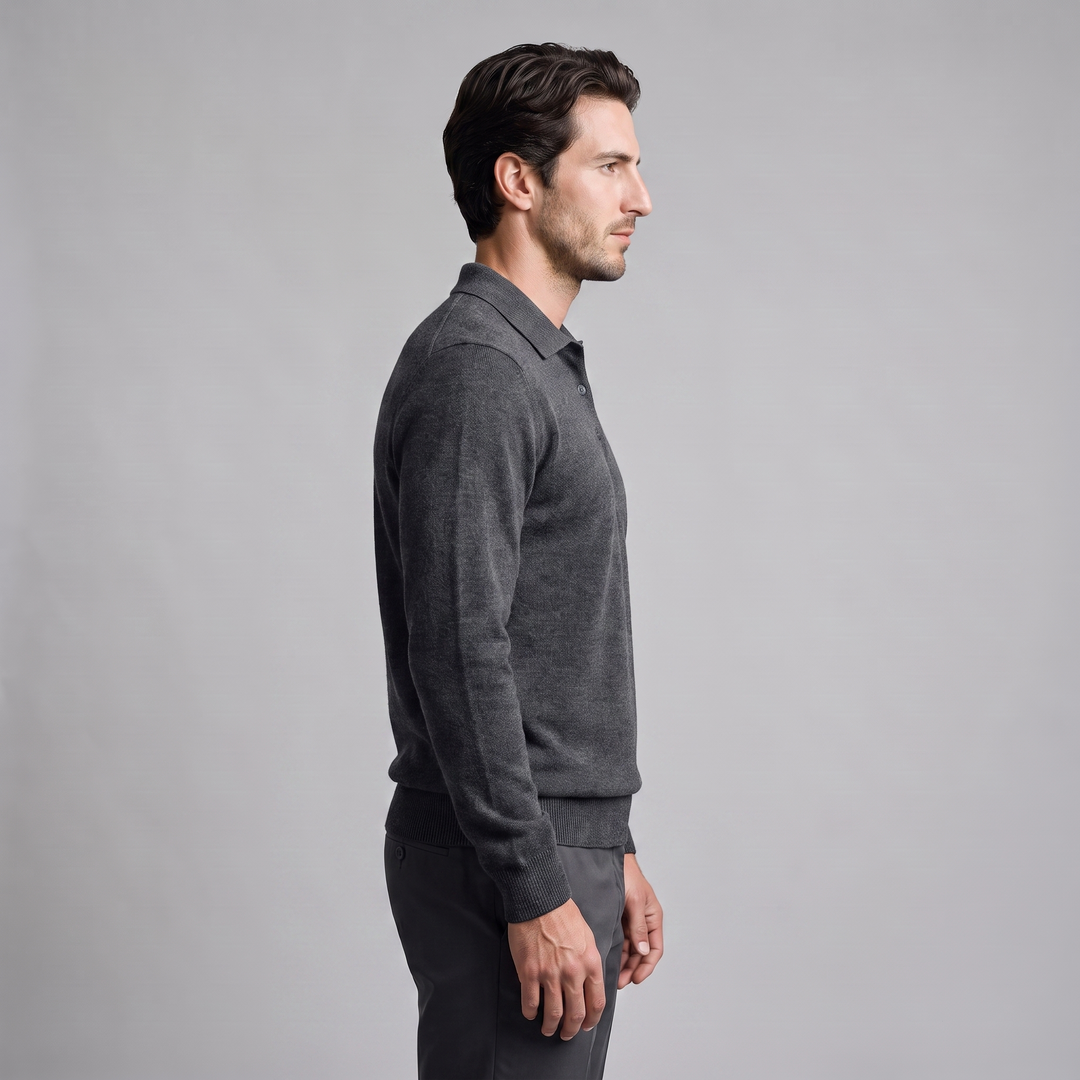 Callan | Refined Wool Polo Sweater