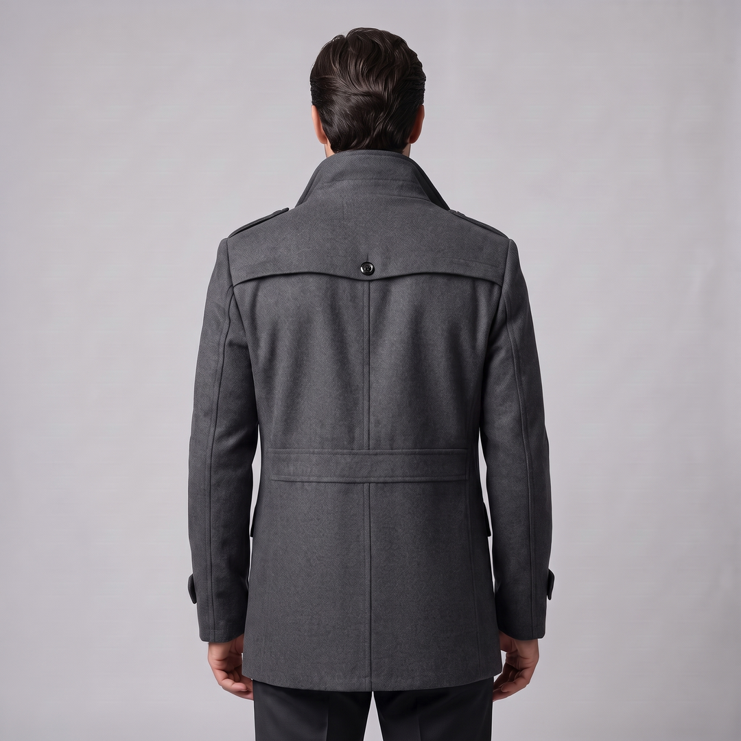 Ulric | Elegant Long Wool Overcoat for Men