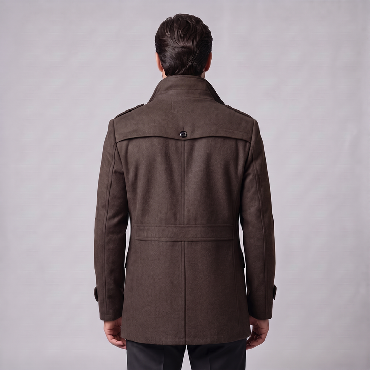 Ulric | Elegant Long Wool Overcoat for Men