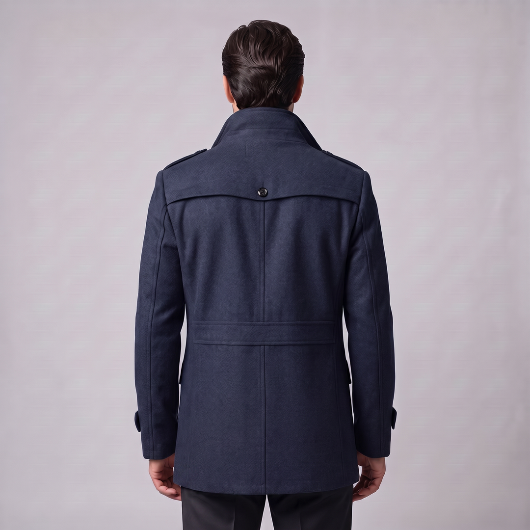 Ulric | Elegant Long Wool Overcoat for Men
