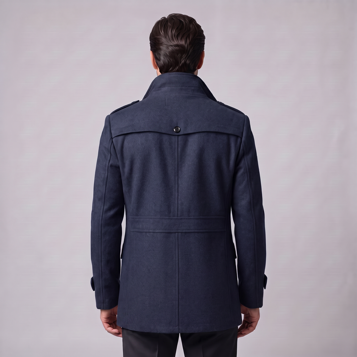 Ulric | Elegant Long Wool Overcoat for Men