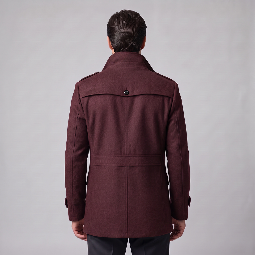 Ulric | Elegant Long Wool Overcoat for Men