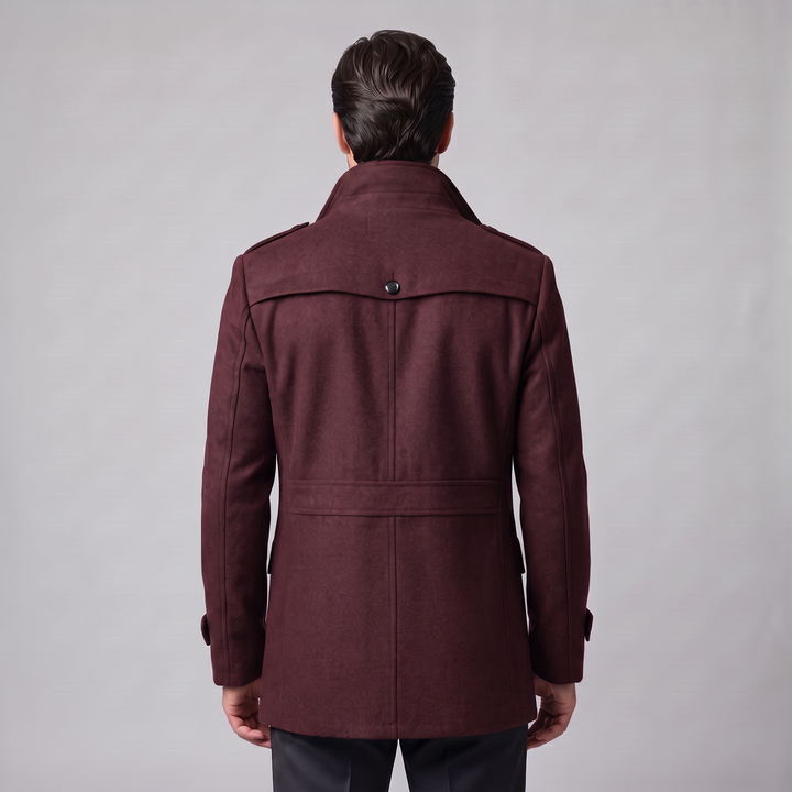 Ulric | Elegant Long Wool Overcoat for Men