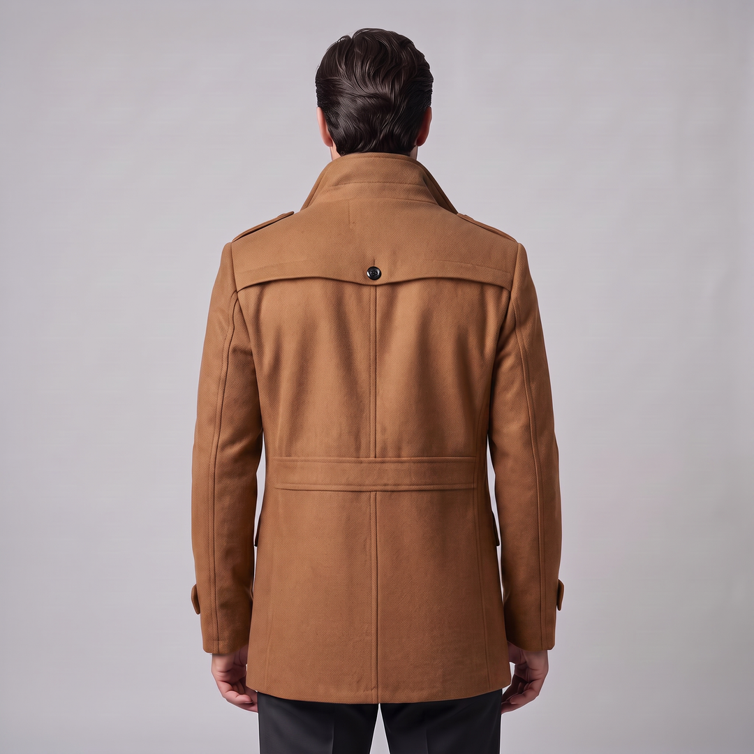 Ulric | Elegant Long Wool Overcoat for Men