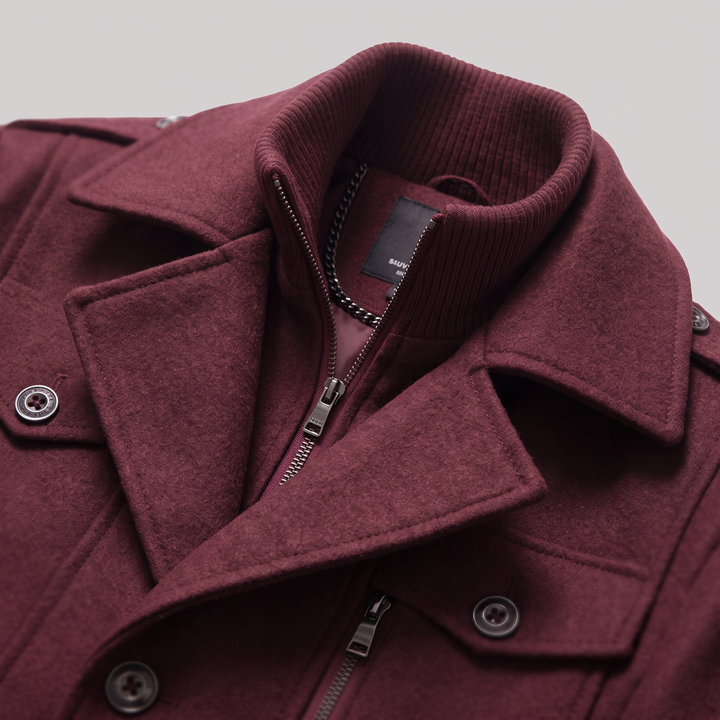 Ulric | Elegant Long Wool Overcoat for Men
