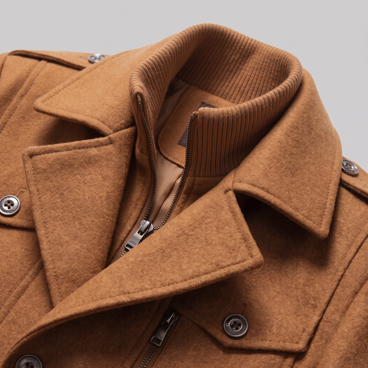 Ulric | Elegant Long Wool Overcoat for Men