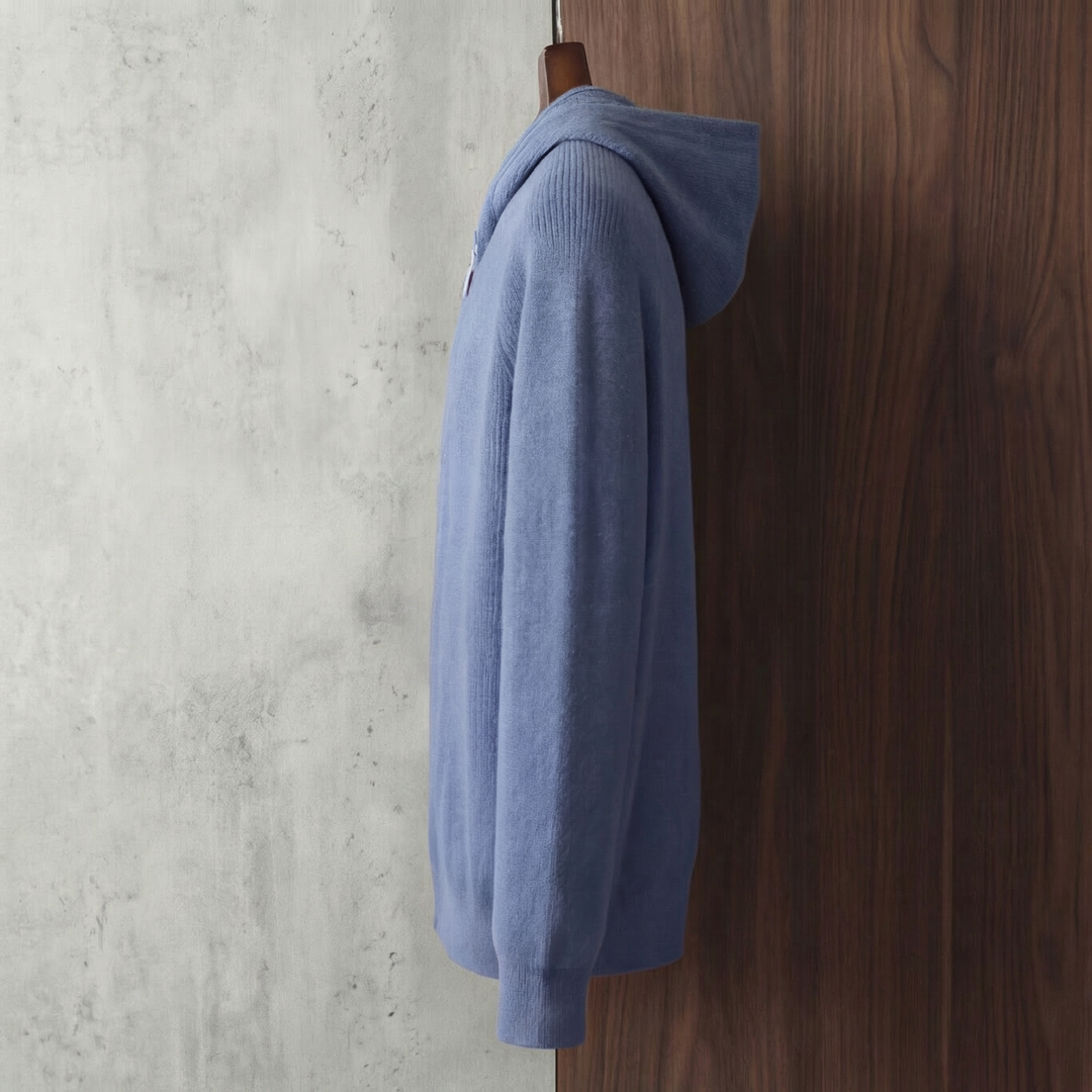 Joss | Casual Knitted Zip-Up Hoodie for Men