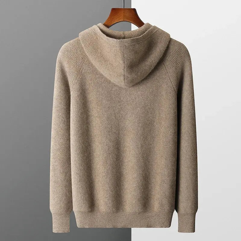 Joss | Casual Knitted Zip-Up Hoodie for Men