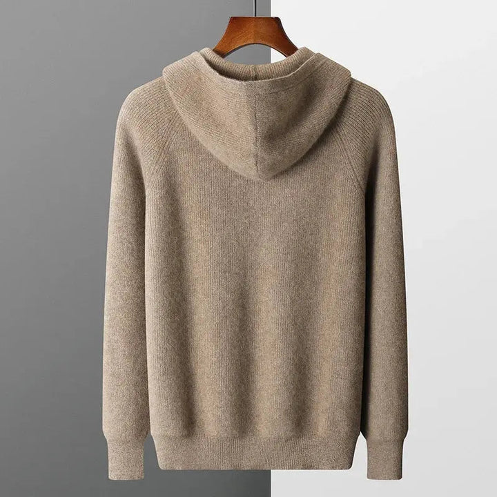 Joss | Casual Knitted Zip-Up Hoodie for Men