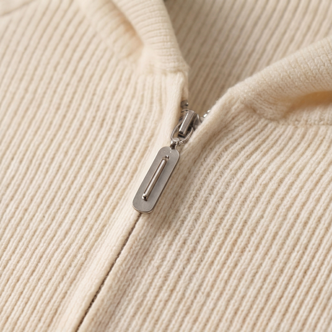 Joss | Casual Knitted Zip-Up Hoodie for Men